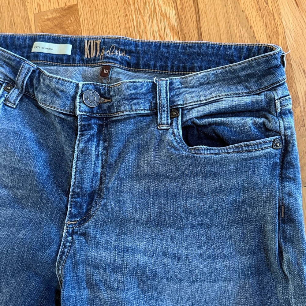 KUT Katy Boyfriend Denim Jeans, Size 10